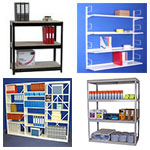 SPUR SHELVING | Zamba Industrial Shelving | Industrial shelves | Spur wall mounted shelf units | Spur Rolled Edge Shelving